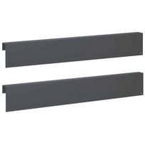 vidaXL Sodo apvadų dengiamasis profilis 2 vnt. 100 x 5 x 15 cm Plienas