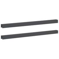 vidaXL Sodo apvadų dengiamasis profilis 2 vnt. 100 x 5 x 5 cm Plienas