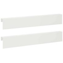 vidaXL Sodo apvadų dengiamasis profilis 2 vnt. 100 x 6 x 15 cm Plienas