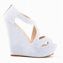 Moteriškos mados pompos Velvet Platform Peep Toe Aukštakulniai Batai Pleištai moterims Vestuviniai batai 38 white