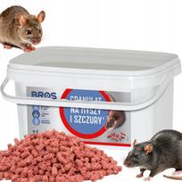 Granuliuotas masalas nuo pelių ir žiurkių BROS, 2,5 kg