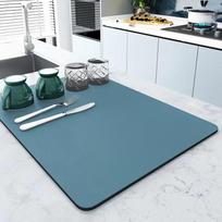 Sugeriantis ir karščiui atsparus virtuvės stalo padėklas 20*30cm (Diatom Mud Drain Pad) tamsiai mėlyna spalva