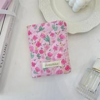 Cute embossed cartoon passport book, abroad card cover, protective cover, ID bag, storage bag, travel passport holder. gray