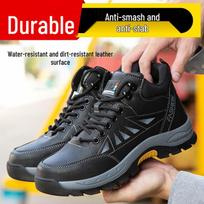 Men's Steel Toe Safety Shoes, Anti-Smash, Anti-Puncture, Non-Slip, with Cotton Lining for All Seasons' Comfort yellow