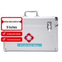 Vilscijon Aluminum Alloy Medicine Storage Box 25x15x16cm white