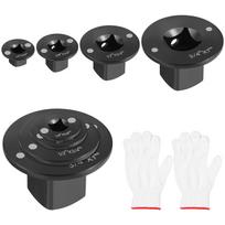 Low-Profile Impact Socket Adapter 1/4  to 3/8 , 3/8  to 1/2 , 1/2  to 3/4 , 3/4  to1  Drive Ratchet Adapter 4 Pcs Socket Adapter juoda