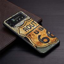 America Route 66 Zflip7 Zflip6 Zflip5 Phone Case For Samsung Z Flip 7 6 4 5 3 Flip4 Flip5 Flip6 5G Cover Shell Fundas Zflip4 Zfl Samsung Z Flip black