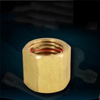 Copper Screw Cap Air Conditioner External Unit Valve Cap Conditioner Shut-off Valve Cap 9.8/ 11/ 15/ 17/21/ 24.5mm Threaded Plug 9.8mm