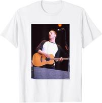 Chris Martin of Coldplay Live X&Y Fix You by Andy Willsher T-Shirt M black