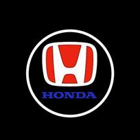 2 vnt. LED automobilio durų pasitikimo šviesos, automatinio logotipo projektoriaus lempos Honda S Accord Elysion CR-Z Odyssey SPIRIOR priedams MV1 gchx7 red