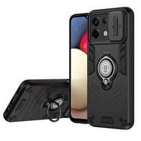 Armor Phone Case For Realme 16 Pro Plus Magnetic Ring Holder Camera Protection Slider Anti-Impact Cushion Cover For Realme 16 realme 16 Pro+