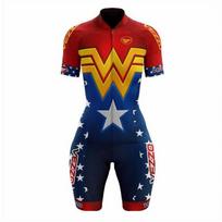 Womens Triathlon Cycling Suit Short Sleeve Compression Jersey Road Bike Riding XL red