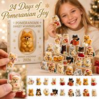 Christmas Advent Calendar 2026 with Hanging Ornaments for Christmas Tree Decor One Size geltona