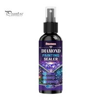 Diamond Painting Sealer Art Spray, Quick Drying Protective Mounting Sealant, Glossy Finishing Spray for Puzzles Clear Coating Crafts And DIY Projects 100ML blue
