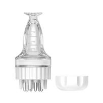 Precise Scale Scalp Applicator Comb 3ml Professional Liquid Guide Comb  Hair Regrowth skaidri juoda spalva