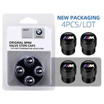 4Pcs/Box Car Wheel Tire Valve Caps Tyre Stem Cover Accessories For BMW M E36 E46 E90 E91 E87 F10 X2 3 5 6 7 Series G20 G30 X3 X1