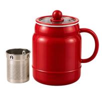 Multi-Function Cooking Cup 220V UK Plug, Portable Personal Stew Pot for Soup and Tea One Size raudona