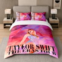 3Pcs Bed Set,Taylor Swift 1 Duvet Cover and 2 Pillowcases, Printed Bedding Decor For Guest Room 140cmx200cm