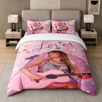 3Pcs Bed Set,Taylor Swift 1 Duvet Cover and 2 Pillowcases, Printed Bedding Decor For Guest Room 140cmx210cm