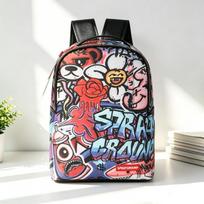 Tide markės ryklio kuprinė grafiti stiliaus laisvalaikio gatvės mados kuprinė riedlentės kuprinė spausdinimas tongma
