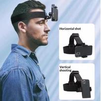 Head Strap Phone Holder Adjustable Head Mount Bracket Hands Free Video Shooting For Outdoor Cycling Sports Recording A1