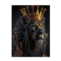 Fantazijos liūtų plakatai ir spaudiniai Modernios gyvūnų statulėlės Drobės tapyba Sienos meno paveikslai svetainei namų dekoravimui 60x80cm No Framed