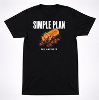 Simple Plan The Antidote Pill Bottle T-Shirt Pop Punk Emo Rock Band Tee M black