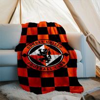 1PC Dundee United Crest Printed Soft Flannel Blanket Throw for Adult Bedroom Living Room Sofa Camping Travel Fan gifts Christmas Gifts 75x90cm