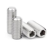 304 Stainless Steel Hexagon Flat Head Set Screw (Grub Screw) M2-M8 M4*12 (100 pcs)