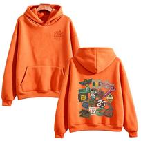 Noah Kahan Tracklist Hoodies Y2K Aesthetic Print Sweatshirt Women Men Streetwear Fashion High Street Casual Long Sleeve Pullover XS oranžinė