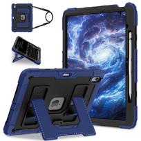 Suitable for iPad Air 13 inch M3/M2 military grade anti drop silicone tablet protective case, pen slot folding bracket Ipad air 13inch m2 (2024 )