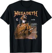 Megadeth So Far So Good So What NUCLEAR Unisex shirt Cotton Oversize Large Size S brown