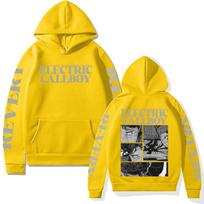 Elektrinis Callboy Revery Dažytas Hoodie Vyriškas Moteriškas Ilgomis Rankovėmis Su Gobtuvu Palaidinė Derliaus Rašto Estetiški Drabužiai Megztinis 2XL yellow