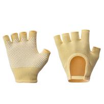 Antislip Pilates Gloves Warm Gym Fitness Gloves Half Finger Yoga Gloves  Fitness Accessory Style14 beige