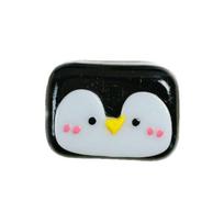 Soft Slow Rising Penguin Face Squishy Toy Glossy Surface Cartoon Squeeze Toy Layered Cookie Shape Stress Relief Toy Kids Gift