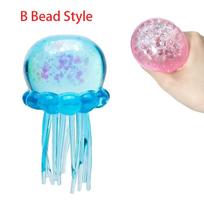 Trending Jellyfish & Cube Squish Toy Soft Jelly Squeeze Stress Relief Fidget Toy, Sensory  For Kids & Adults