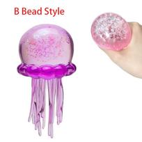 Trending Jellyfish & Cube Squish Toy Soft Jelly Squeeze Stress Relief Fidget Toy, Sensory  For Kids & Adults