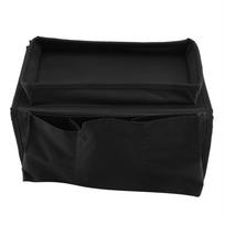 Sofa Armrest Hanging TV Remote Control Organizer Couch Storage Bag with Cup Holder Tray Type 1 black