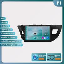 Ossuret Carplay 4G-LTE 2Din for Toyota Corolla 2014 2015 2016 Android Car Stereo Radio Multimedia Video Player Navigation GPS Intelligent Head Unit P1 4Core 1G 32G AI