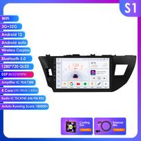 Ossuret Carplay 4G-LTE 2Din for Toyota Corolla 2014 2015 2016 Android Car Stereo Radio Multimedia Video Player Navigation GPS Intelligent Head Unit S1 8Core 3G 32G