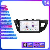 Ossuret Carplay 4G-LTE 2Din for Toyota Corolla 2014 2015 2016 Android Car Stereo Radio Multimedia Video Player Navigation GPS Intelligent Head Unit S4 8Core 4G 32G