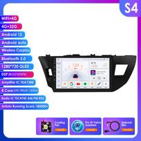 Ossuret Carplay 4G-LTE 2Din for Toyota Corolla 2014 2015 2016 Android Car Stereo Radio Multimedia Video Player Navigation GPS Intelligent Head Unit S4 8Core 4G 32G AI