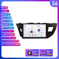 Ossuret Carplay 4G-LTE 2Din for Toyota Corolla 2014 2015 2016 Android Car Stereo Radio Multimedia Video Player Navigation GPS Intelligent Head Unit S6 8Core 6G 64G
