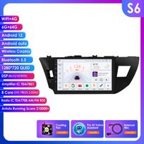 Ossuret Carplay 4G-LTE 2Din for Toyota Corolla 2014 2015 2016 Android Car Stereo Radio Multimedia Video Player Navigation GPS Intelligent Head Unit S6 8Core 6G 64G AI