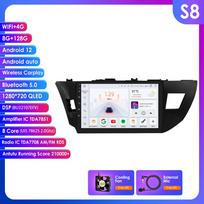 Ossuret Carplay 4G-LTE 2Din for Toyota Corolla 2014 2015 2016 Android Car Stereo Radio Multimedia Video Player Navigation GPS Intelligent Head Unit S8 8Core 8G 128G