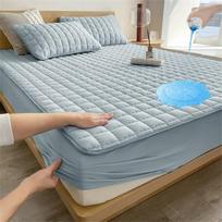Vandeniui atspari paklodė ir čiužinio apsauga šlapimo nelaikymui Pair of Pillowcases gray