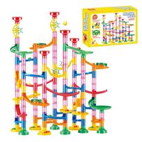 50 142PCS Marble Run Race Track Building Blocks Children Playthings 3D Maze Ball Roll Toy DO-IT-YOURSELF Marble Run Race Coaster Collection Christmas