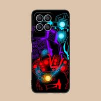 Skibidi Toilet TV Camera Man Phone Case for Honor 90 80 70 60 50 30 20 10 9 8 7 Pro S SE Lite 5G Soft TPU Shockproof Cover Honor 30i black