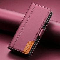 For Samsung Galaxy Z Fold 7 5G 2025 Flip Case Card Pocket Leather Book Coque Samsung Z Fold7 6 5 4 3 Wallet Cover Z Fold5 Fold6 Galaxy Z Fold4 raudona