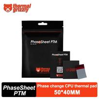 Thermal Grizzly PhaseSheet PTM CPU Thermal Pad Phase Change Silicone Grease Sheet 50x40mm black